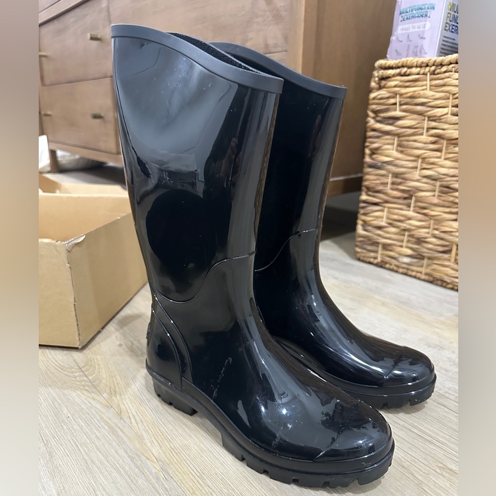 Columbia Glossy Black Women's Rain Boots